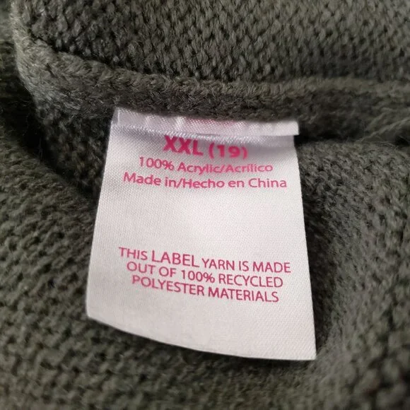 No Boundaries Womens Cropped Mushroom Sweater Size XXL Juniors 19 - Picture 5 of 9